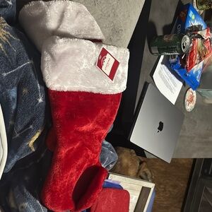 Red and White Christmas Stocking